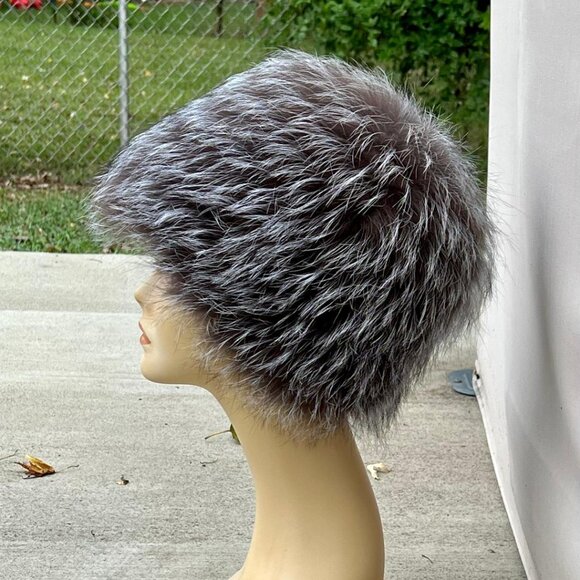 New real fur hat for women